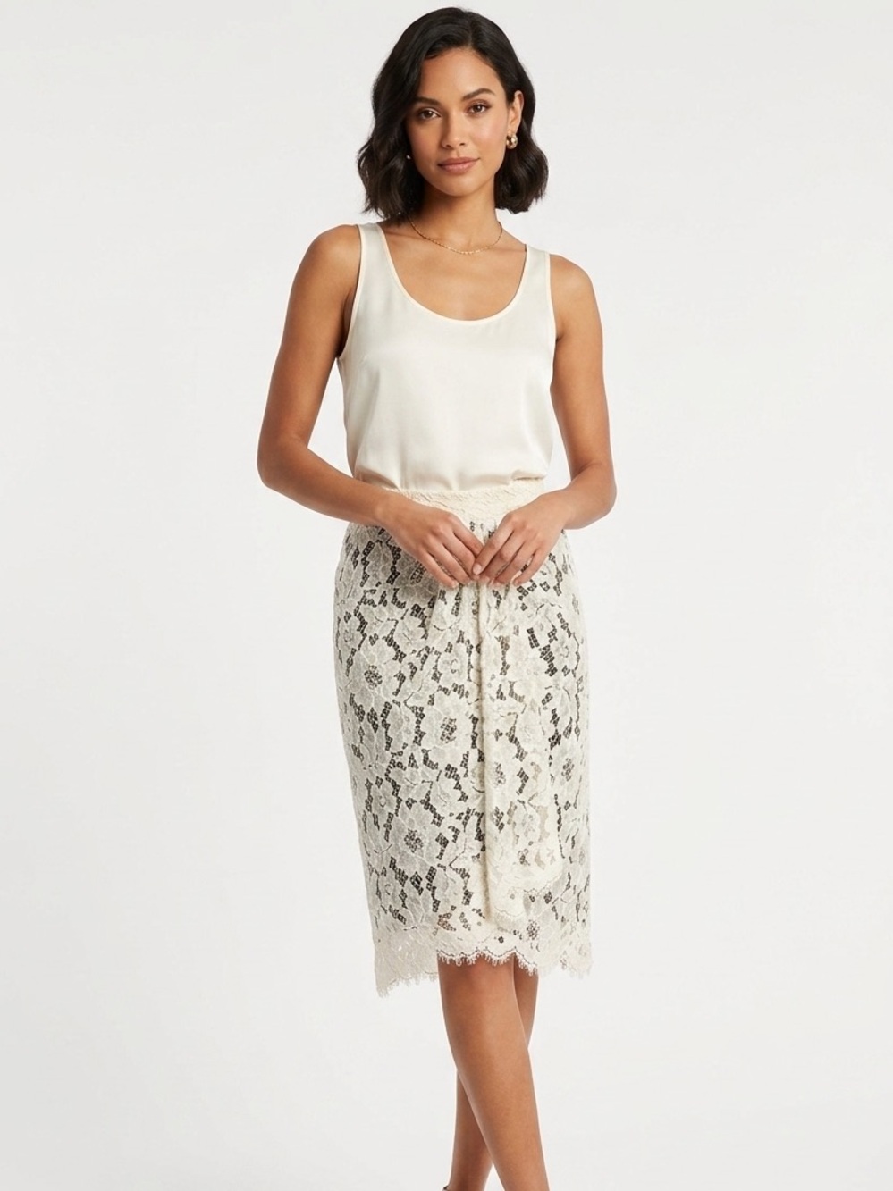 MOSCHINO lace skirt
